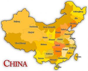 doing business in china map